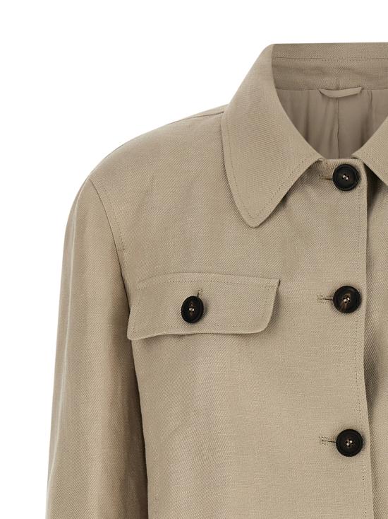 26SS 브루넬로 쿠치넬리 리넨 다이어고널 재킷 MH5277581C9272 - BRUNELLO CUCINELLI