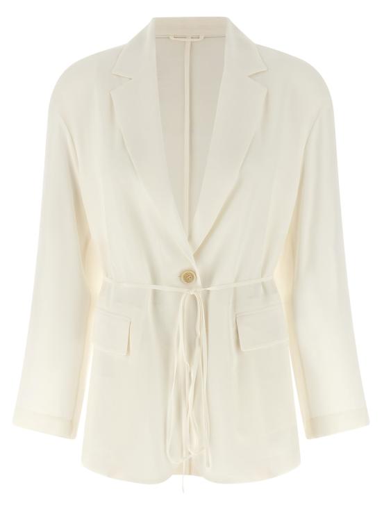 26SS 브루넬로 쿠치넬리 사브르 크레이프 블레이저 MF9067590C600