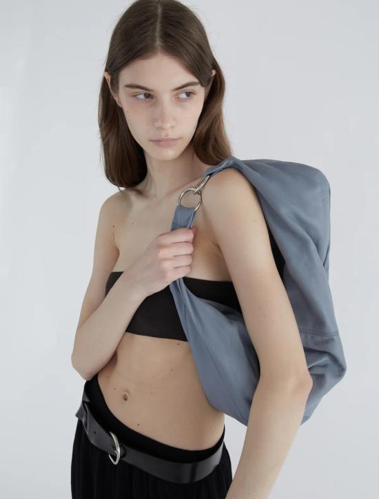 25FW 팔로마울 드라이 이롱게이트 랩 어라운드 호보 숄더백 UE0002116 GREYISH BLUE DOM - PALOMA WOOL