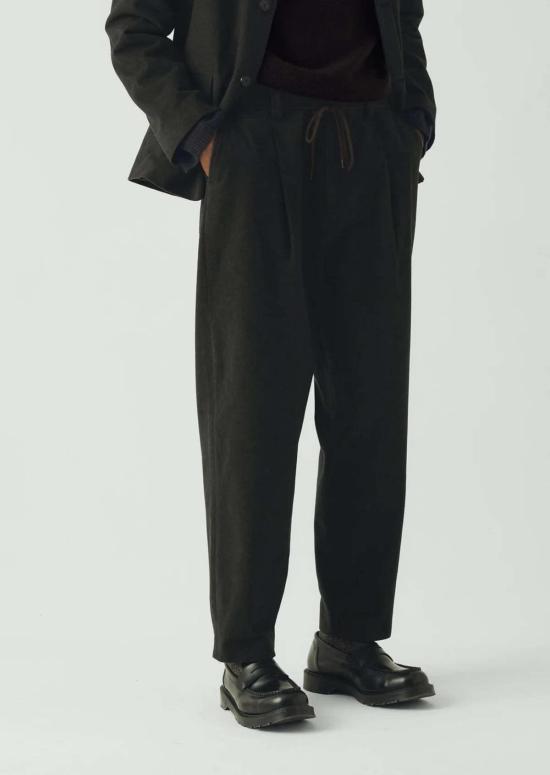  TOAST 스트레이트 팬츠 토스트 던컨 브러시드 코튼 팬츠 다크 올리브