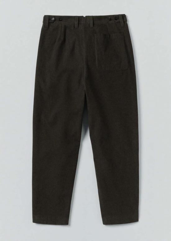  TOAST 스트레이트 팬츠 토스트 던컨 브러시드 코튼 팬츠 다크 올리브 - OTHER BRANDS