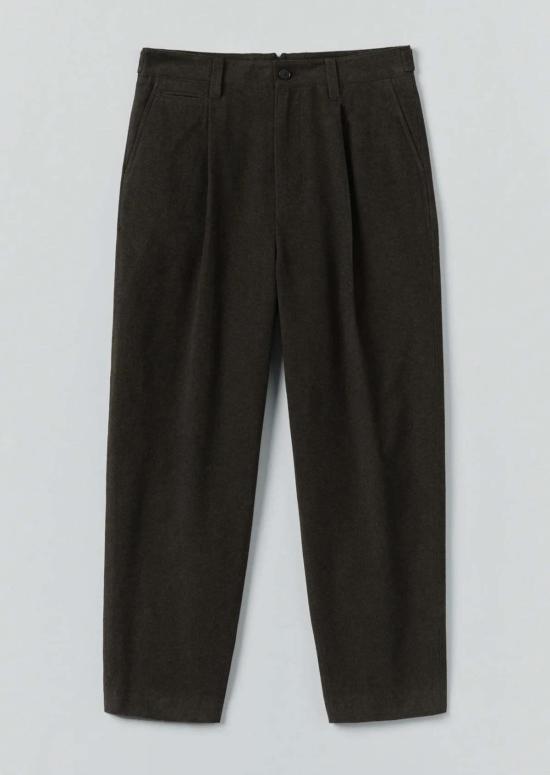  TOAST 스트레이트 팬츠 토스트 던컨 브러시드 코튼 팬츠 다크 올리브 - OTHER BRANDS