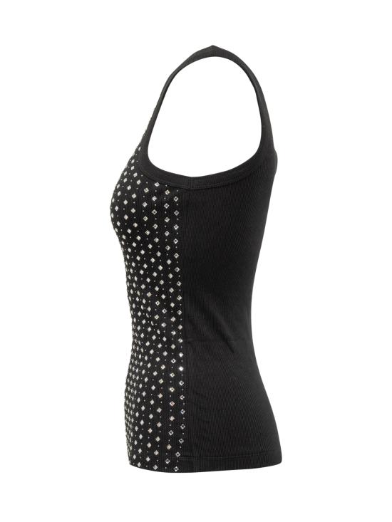 25FW 핑코 민소매 티셔츠 105928A2XY Z99 NERO LIMOUSINE - PINKO