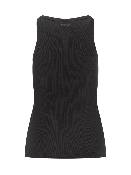 25FW 핑코 민소매 티셔츠 105928A2XY Z99 NERO LIMOUSINE - PINKO