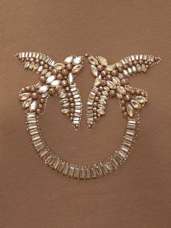 25FW 핑코 긴팔 티셔츠 100534A2RO M10 MARRONE CAFFE - PINKO