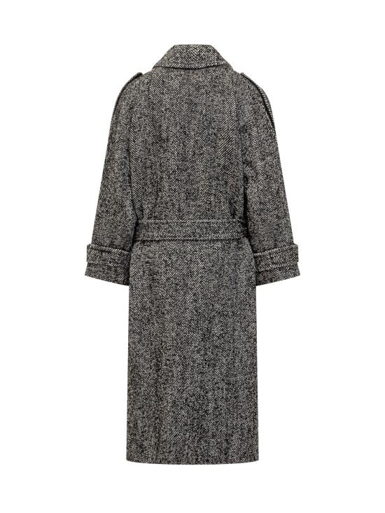 25FW 핑코 트렌치 코트 105562A2SE ZZ2 NERO BIANCO - PINKO