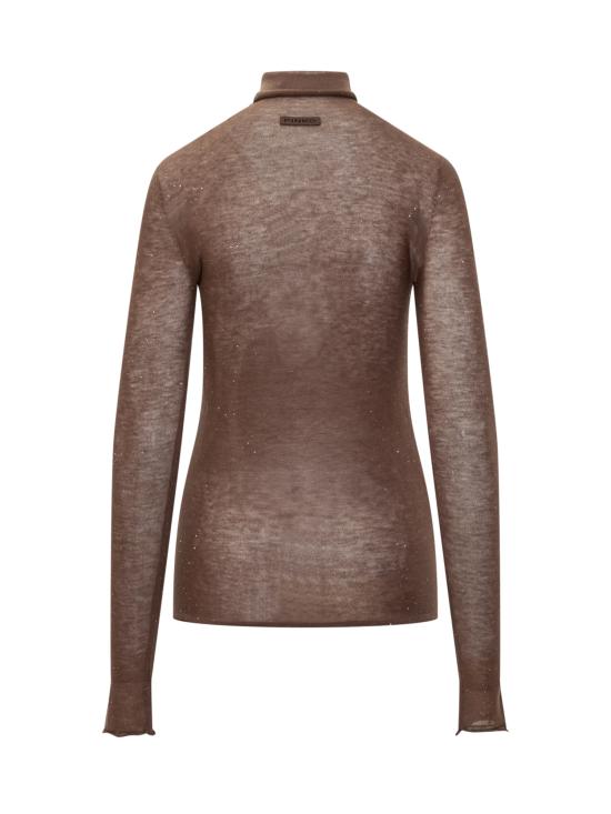 25FW 핑코 터틀넥 105821A2PM L73 MARRONE OLIVA - PINKO