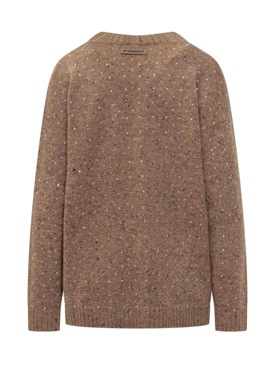 25FW 핑코 가디건 105739A2U4 C3Z MULTI CAMMELLO BIANCO - PINKO