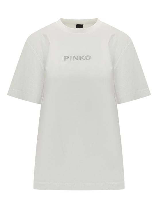 25FW 핑코 반팔 티셔츠 105526A2S1 Z05 BIANCO BIANCANEVE
