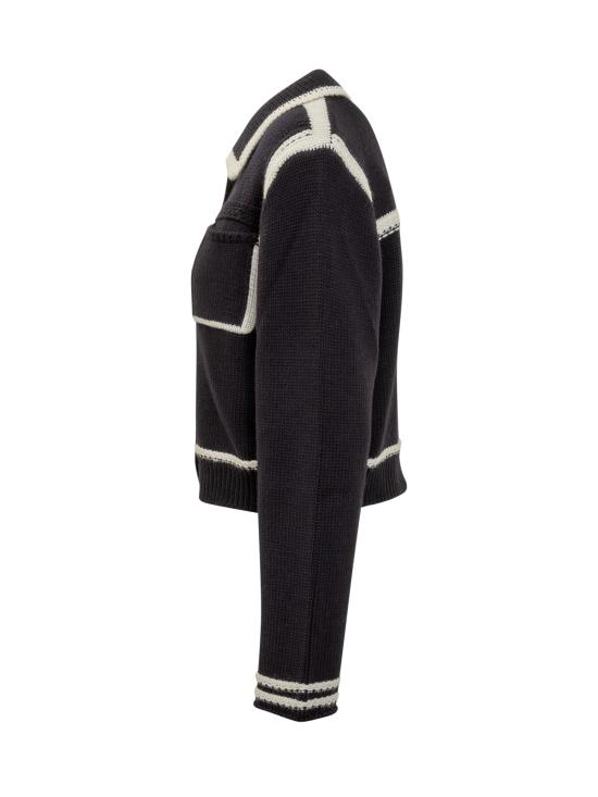 25FW 핑코 가디건 105498A2PL EZ1 BLU BIANCO - PINKO