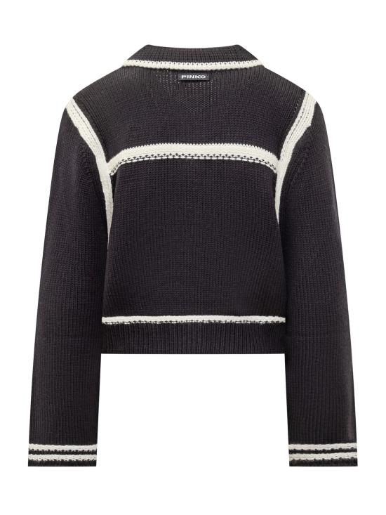 25FW 핑코 가디건 105498A2PL EZ1 BLU BIANCO - PINKO