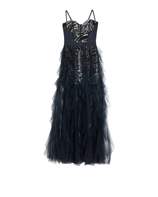 25FW 저스트까발리 롱 원피스 79PAO917 J0222 899 NERO