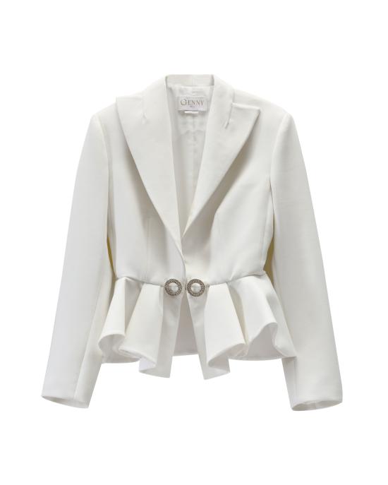 25FW 제니 수트 자켓 79AJQ574 N0690 003 BIANCO