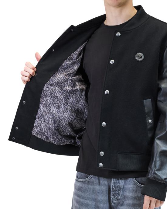 25FW 저스트까발리 가죽 자켓 79OAVP01 CP009 899 NERO - JUST CAVALLI