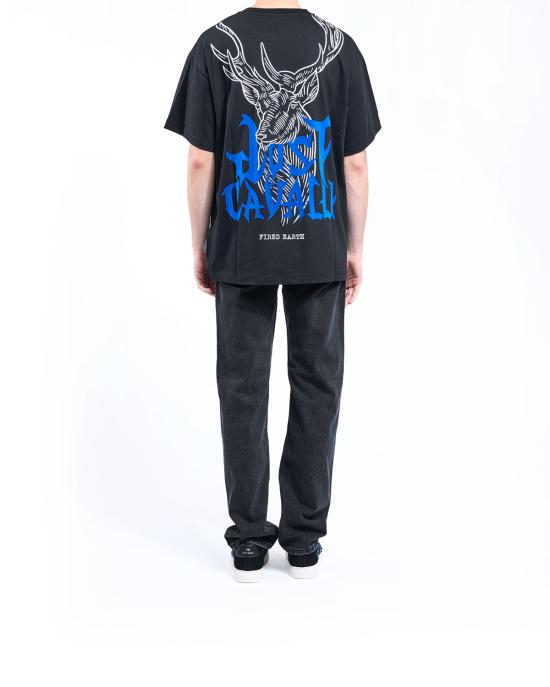 25FW 저스트까발리 반팔 티셔츠 79OAHE14 CJ118 899 NERO - JUST CAVALLI