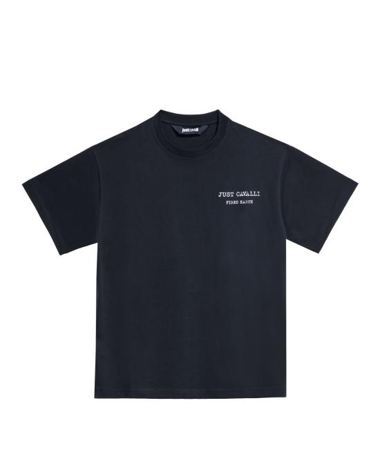 25FW 저스트까발리 반팔 티셔츠 79OAHE14 CJ118 899 NERO