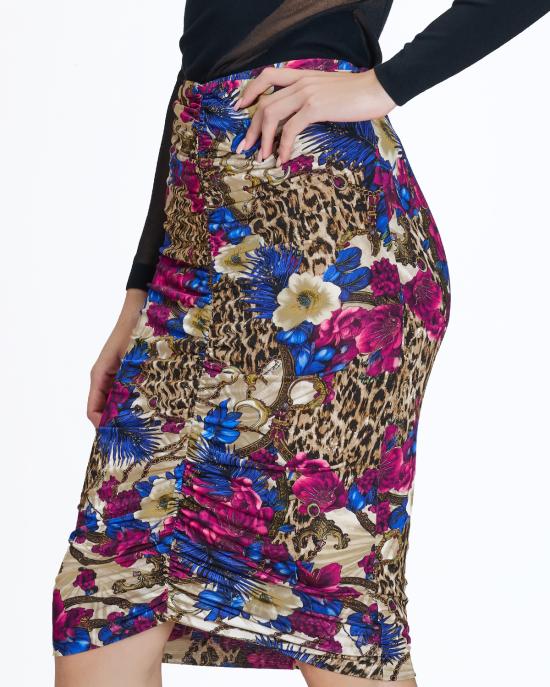 25FW 저스트까발리 롱 스커트 79PAE815 JS531 R69 MULTICOLOR - JUST CAVALLI