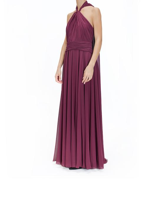 25FW 제니 롱 원피스 79AAO446 00345 570 rododendron BORDEAUX - GENNY