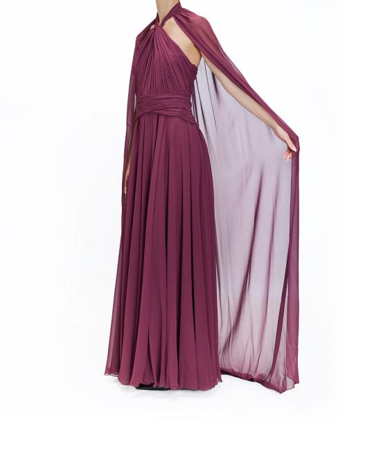 25FW 제니 롱 원피스 79AAO446 00345 570 rododendron BORDEAUX - GENNY