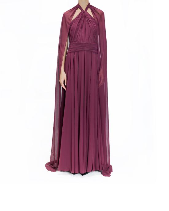 25FW 제니 롱 원피스 79AAO446 00345 570 rododendron BORDEAUX - GENNY