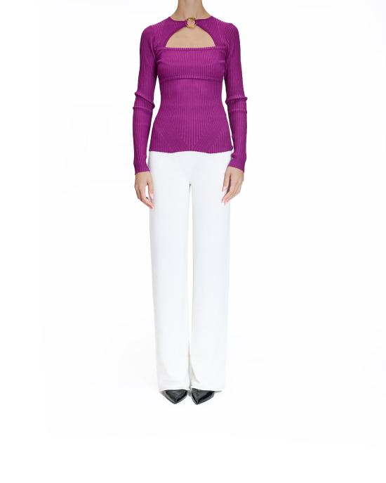 25FW 저스트까발리 스웨터 79PAFM07 CMH56 343 VIOLA - JUST CAVALLI