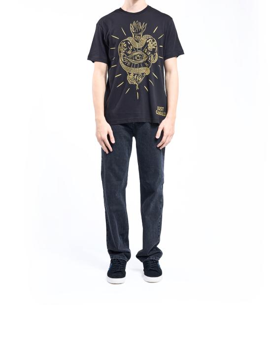 25FW 저스트까발리 반팔 티셔츠 79OAHT20 CJ500 899 NERO - JUST CAVALLI