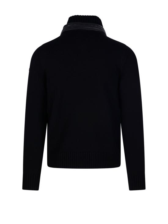 25FW 몽클레어 패딩 집업 니트 가디건 9B00009M1122999 BLACK DOM - MONCLER