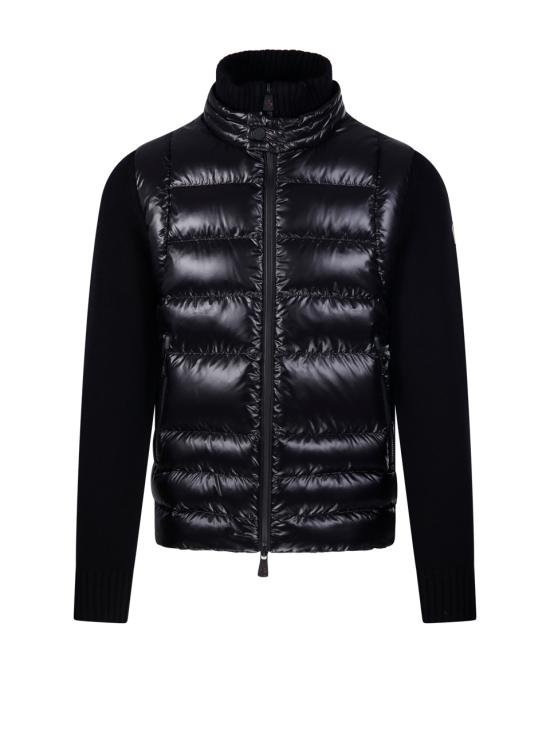 25FW 몽클레어 패딩 집업 니트 가디건 9B00009M1122999 BLACK DOM