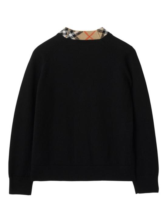 26SS [키즈] 버버리 가디건 8117201 A1189 Black - BURBERRY