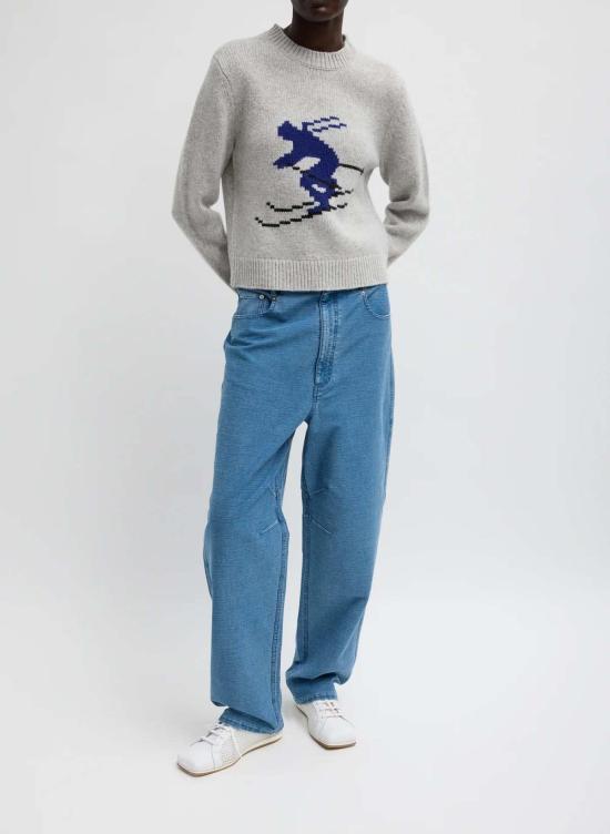  티비 터틀넥 소프트 울 스키 슈렁큰 스웨터 - TIBI