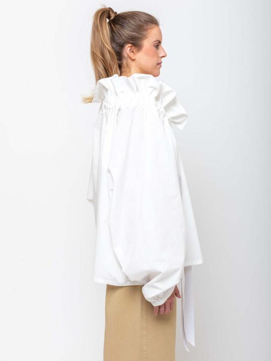  아쿠아리우스 칵테일 블라우스 뷰티풀 메스 화이트 팝린 - AQUARIUS COCKTAIL