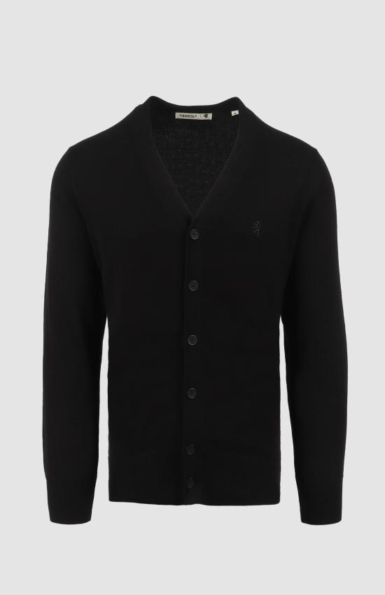 25FW 아미 ADC 울 V넥 가디건 HKC361001180 BLACK DOM