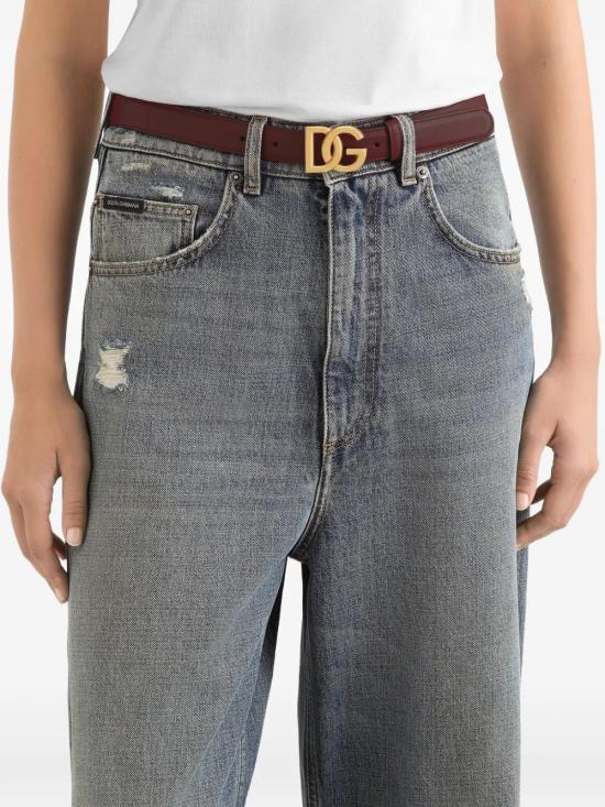 26SS 돌체앤가바나 레귤러 벨트 BE1447 AK27480346 Bordeaux - DOLCE & GABBANA