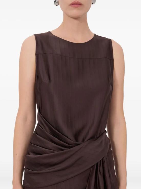 26SS 루루 드 세종 민소매 티셔츠 FONDADARKBROWN Brown - LOULOU DE SAISON