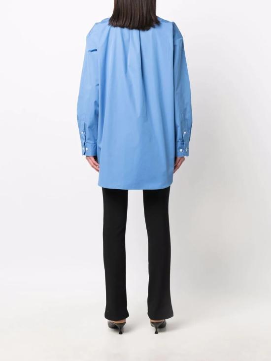 26SS 미우미우 오버사이즈드 포플린 셔츠 MK1626 10RGF0237 Light Blue - MIU MIU
