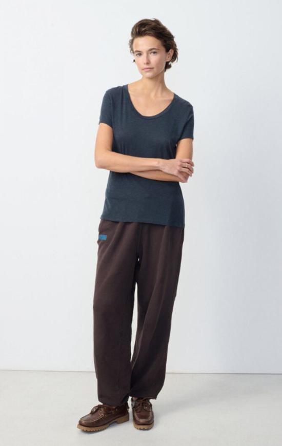  아메리칸 빈티지 반팔 티셔츠 잭슨빌 S/S 스쿠프넥 티셔츠 네이비 - AMERICAN VINTAGE