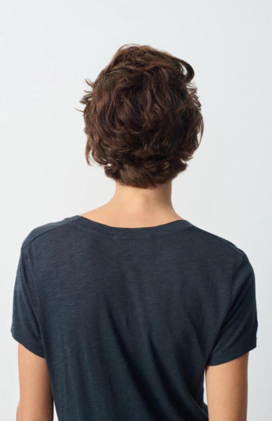  아메리칸 빈티지 반팔 티셔츠 잭슨빌 S/S 스쿠프넥 티셔츠 네이비 - AMERICAN VINTAGE