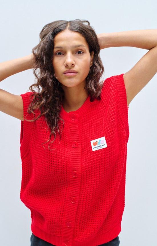  아메리칸 빈티지 베스트 크래시웨이 스웨터 조끼 - AMERICAN VINTAGE