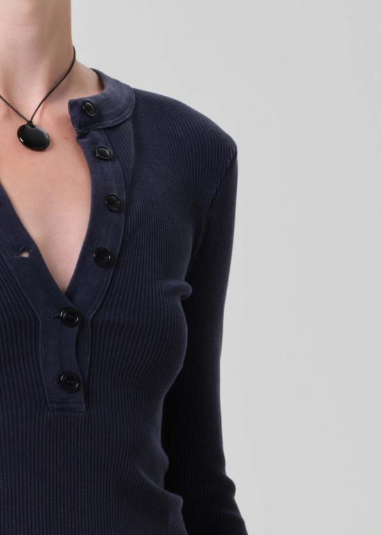  시티즌 오브 휴머니티 긴팔 티셔츠 인류의 시민 바라 헨리 탑 - CITIZEN OF HUMANITY