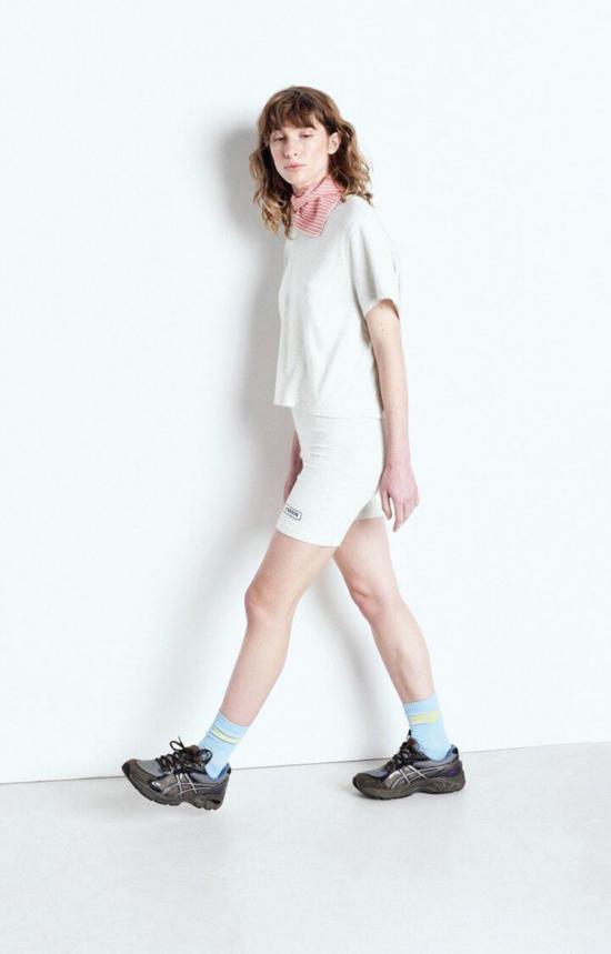  아메리칸 빈티지 반팔 티셔츠 Yp Awood 크롭 티셔츠 - AMERICAN VINTAGE