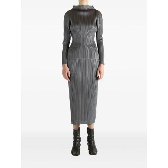 25FW 플리츠플리즈 긴팔 티셔츠 PP59JK10412 GRAY DOM