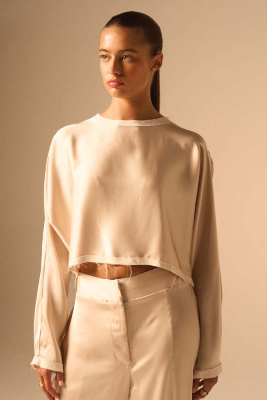  제이비큐 민소매 티셔츠 Jbq 안자 탑 샴페인