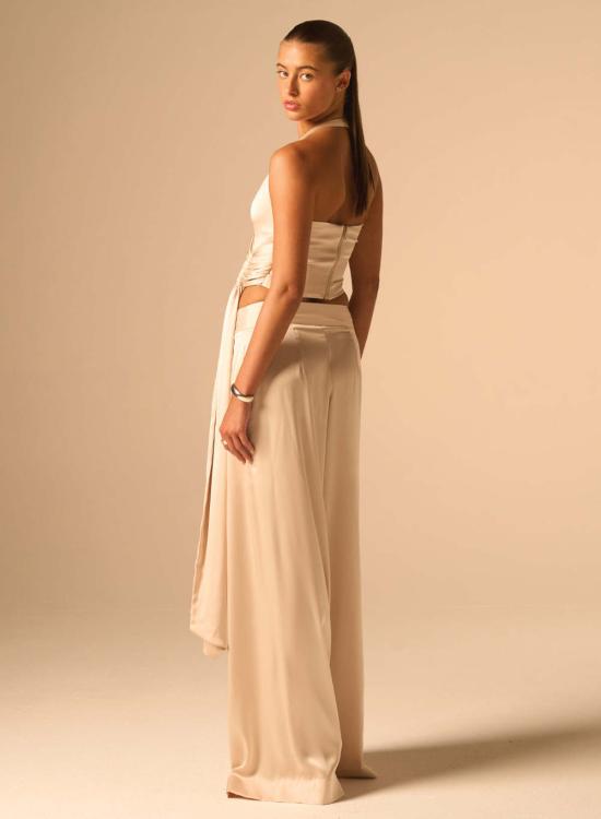  제이비큐 스트레이트 팬츠 Jbq 아를란 팬츠 샴페인 - JBQ