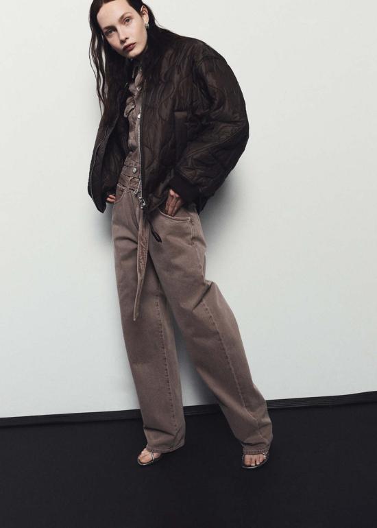  에이골디 봄버 자켓 아골데 이슬라 퀼팅 재킷 버번 - AGOLDE