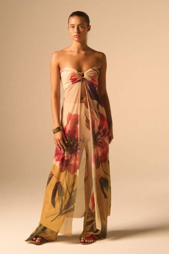  제이비큐 블라우스 JBQ 코스트 탑 플로럴 멀티