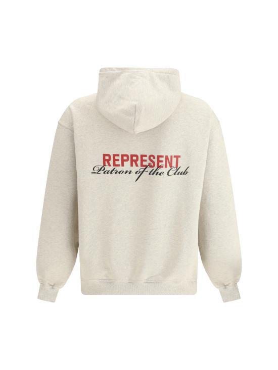 26SS 리프레젠트 후드 티셔츠 MLM4270 CREAMMARL BEIGE - REPRESENT