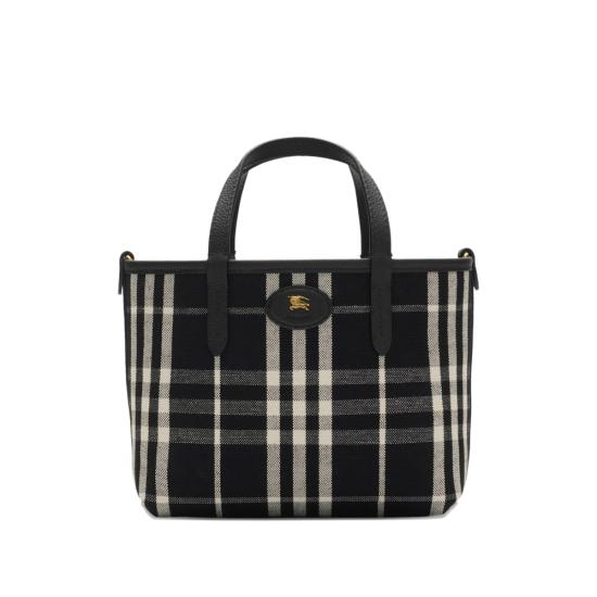 26SS 버버리 미니 리버시블 블룸즈버리 토트백 8119629 LL MN REVE A1189 BLACK - BURBERRY