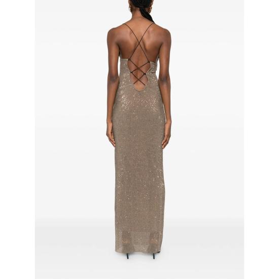 26SS 리디 롱 원피스 COSMOPOLITAN SMOKE BROWN - L'IDEE