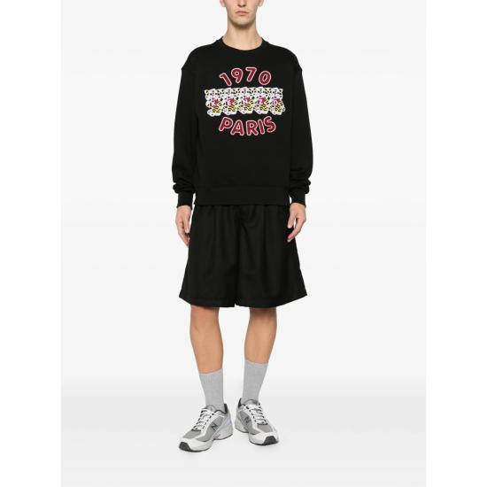 26SS 겐조 긴팔 티셔츠 FG55SW2064MJ 99J BLACK - KENZO