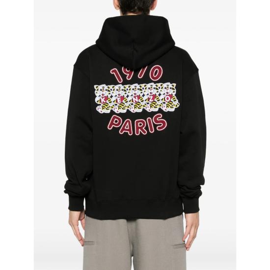 26SS 겐조 후드 티셔츠 FG55HO2044MJ 99J BLACK - KENZO